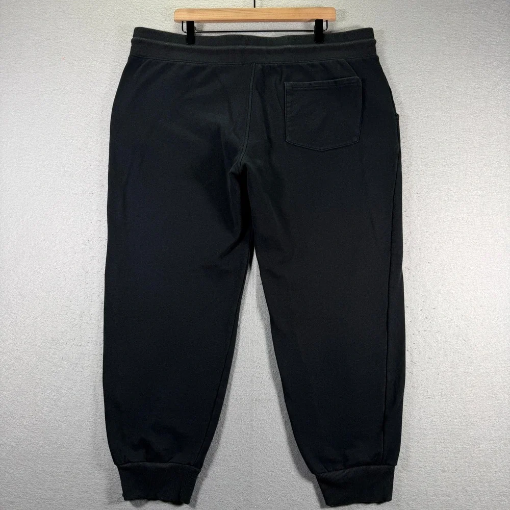 True Religion Mens Joggers Black Logo Waistband Drawstring Size XXL‎ Comfort